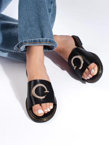 Șosete negre exclusiv pentru femei cu toc plat