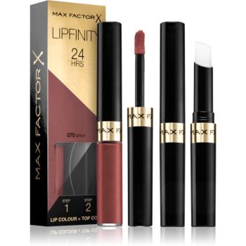 Max Factor Lipfinity Lip Colour ruj cu persistenta indelungata balsam culoare 70 Spicy 4,2 g