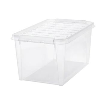 Cutie de depozitare SmartStore Classic cu cleme albe, 47 l, 47 l
