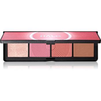 Smashbox Halo Sculpt + Glow Face Palette paletă cu iluminatoare și farduri de obraz culoare Pink Saturation 15,7 g