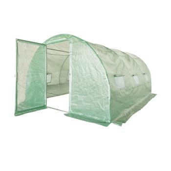 Politunel de grădină cu ușă de intrare fixă 300 x200 x 200 cm, verde