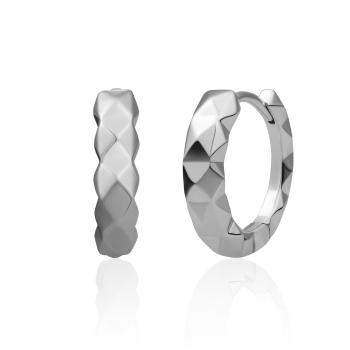Sparkling Jewels Cercei poligonali din argint EAS29
