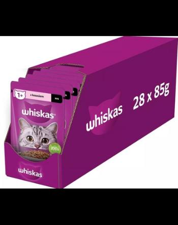 WHISKAS Adult somon in sos plicuri 28x85g hrana pisici adulte