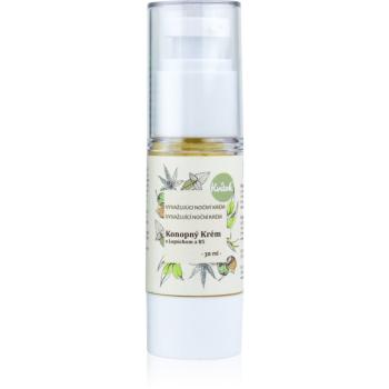 Kvitok Cream with Cannabis Oil with Burdock and B5 crema de noapte pentru ten gras 30 ml