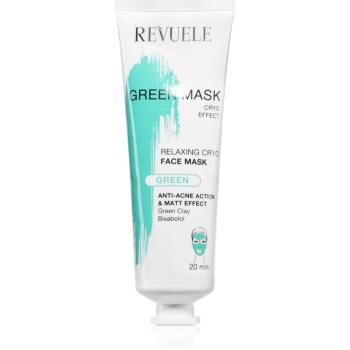 Revuele Green Mask Cryo Effect spumă de curățare cu efect matifiant impotriva imperfectiunilor pielii 80 ml