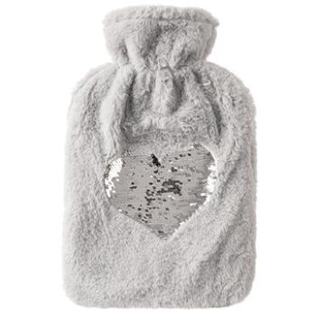 Orion Termofor guma/polyester glitter SRDCE 1,6 l sivý (8592381183097)