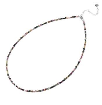 Agato Colier mineral cu mărgele colorate de turmalină POL-N09/47L