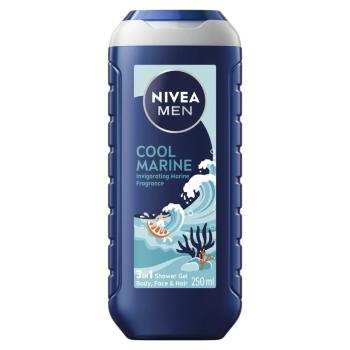 Nivea Gel de duș pentru piele și păr Cool Marine (3 in 1 Shower Gel) 250 ml