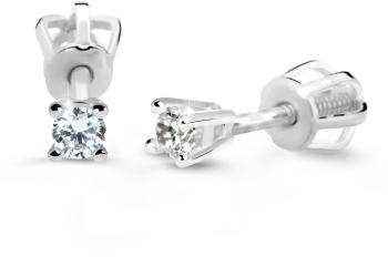 Cutie Diamonds CerceiMinimalisti din aur alb cu diamante DZ60129-30-00-X-2