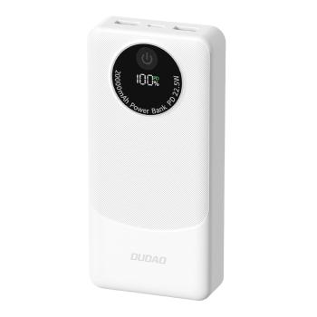 DUDAO K12 Pro 22.5W Powerbank 20 000 mAh biela