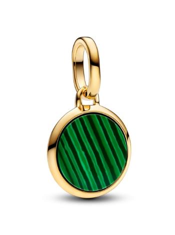 Pandora Pandantiv din malachit sintetic placat cu aur Shine 763389C01