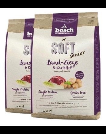 BOSCH Soft Senior Hrana uscata cu carne de capra si cartofi pentru cainii senior 25 kg (2 x 12,5 kg)