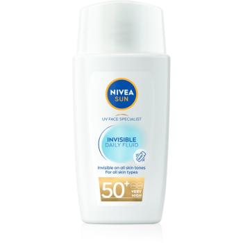 NIVEA SUN Invisible Daily Fluid fluid protecție SPF 50+ 40 ml