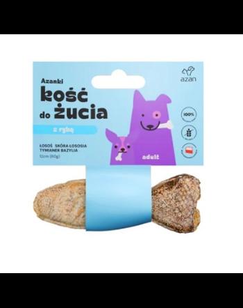AZANKI Os cu somon pentru caini 12cm