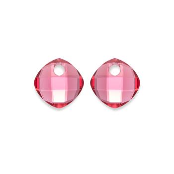 Sparkling Jewels Pandantive pentru cercei din cuarț fucsia EAGEM51-CC