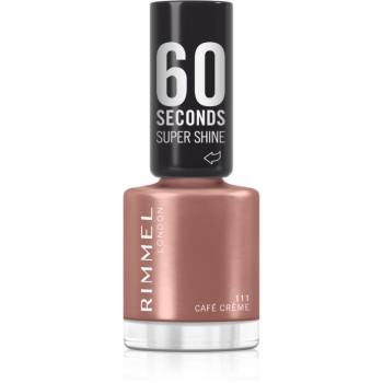 Rimmel 60 Seconds Super Shine körömlakk árnyalat 111 Café Creme 8 ml