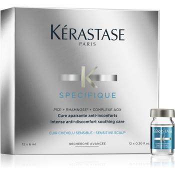 Kérastase Specifique Cure Apaisante Anti-Inconforts tratament intensiv 4 saptamani pentru scalp iritat 12 x 6 ml