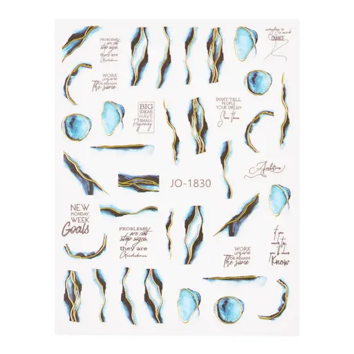 Abtibild unghii 3D JO-1830 Oranjollie