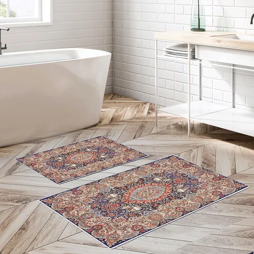 Set covorase de baie, L'essentiel Maison, Kt436, Multicolor