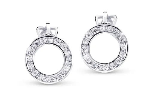 Cutie Jewellery Cercei minunați din aur alb Z3060-30-10-X-2