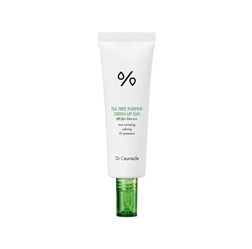 Dr.Ceuracle Cremă tonifiantă de față pentru protecție solară SPF 50 Tea Tree Purifine (Green Up Sun) 50 ml