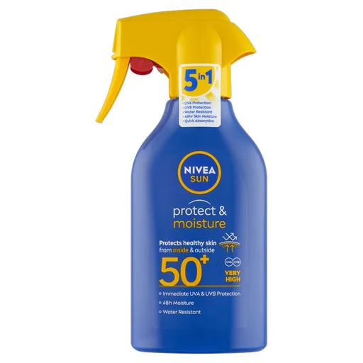 Nivea Spray hidratant pentru bronzare cu pompiță SPF 50+ Sun (Protect