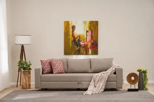 Canapea extensibila 3 locuri, Atelier del Sofa, 825BLC5248, Bej