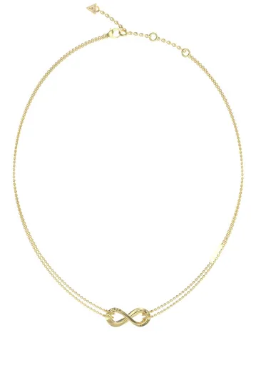 Guess Colier dublu placat cu aur cu inimioare Guess Amore JUBN05049JWYGT/U