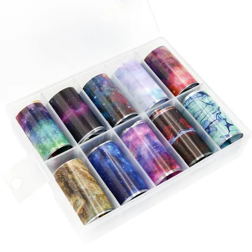 Set Folii pentru Unghii, Spatiu - 10 bucati