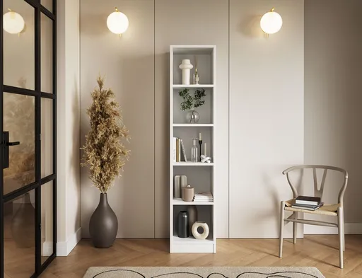 Raft de perete ELTAP, Craft, 40x40x180 cm, PAL/PVC, alb