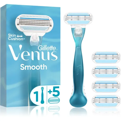 Gillette Venus Smooth Aparat de ras + rezervă lame 5 buc