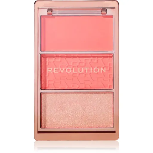 Makeup Revolution Blush Icon Palette paleta fard de obraz culoare Authentic Peach 9.8 g