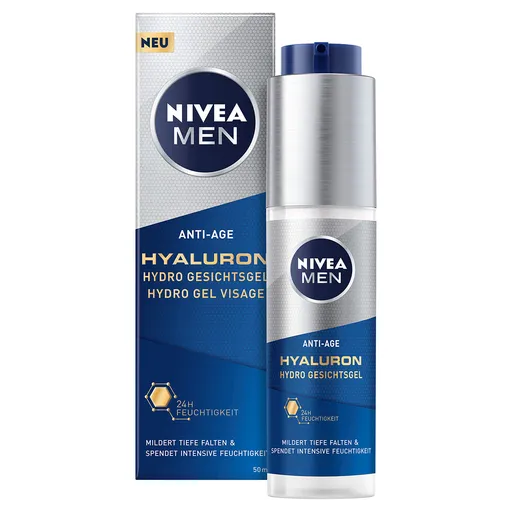 Nivea Gel de piele răcoritor Nivea Men HyaluronAnti-Age(Hydro Gel Visage) 50 ml
