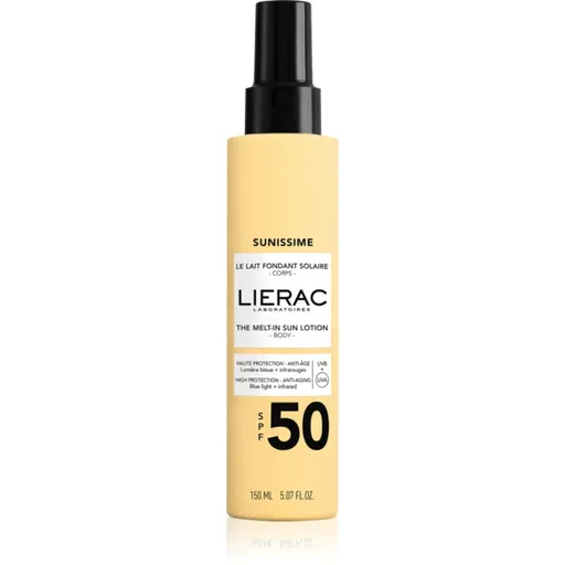 Lierac Sunissime The Melt-in Sun Lotion SPF 50 spray pentru corp plaja SPF 50 150 ml