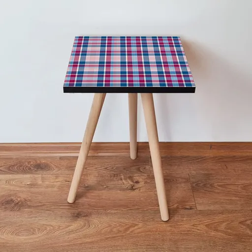 Masuta, Hanah Home, Shp368, 35x42x35 cm, Bleumarin / Albastru / Roz / Alb