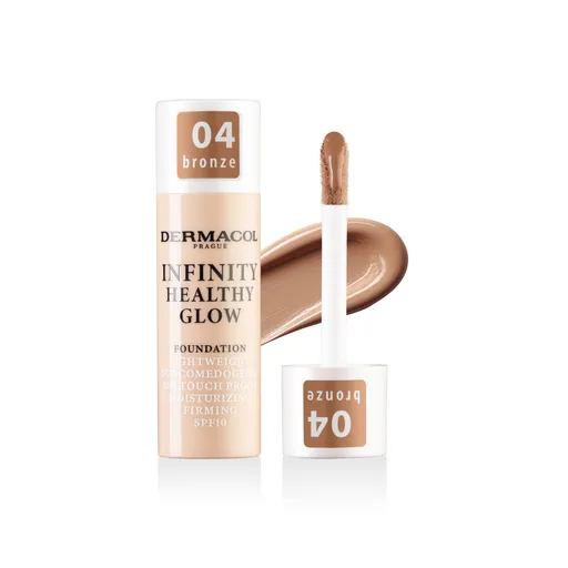 Dermacol Machiaj iluminator ușor (Infinity Healthy Glow Foundation) 20 g 04 BRONZE