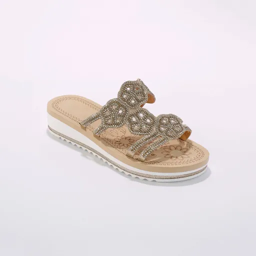 Papuci cu decor bijou