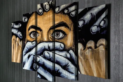 Tablou decorativ, BC045, 70 x 20 cm, Multicolor