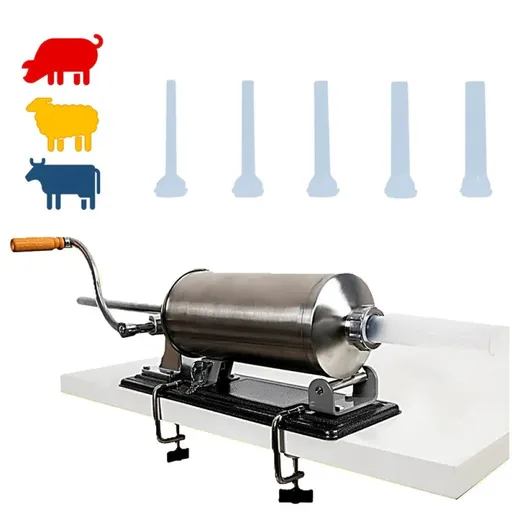 Carnatar Orizontal Inox 3 kg, 5 palnii incluse Micul Fermier GF-0823