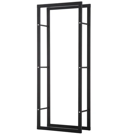 Raft Lemne pentru Casa si Gradina Greutate maxima 100kg Negru, Modern și elegant 60x25x150cm HOMCOM | Aosom Romania