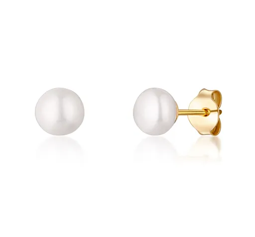 JwL Luxury Pearls Cercei galbeni cu perle de râu autentice JL0767