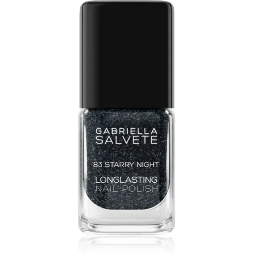 Gabriella Salvete Longlasting Enamel lac de unghii cu rezistenta indelungata cu particule stralucitoare culoare 83 Starry NIght 11 ml