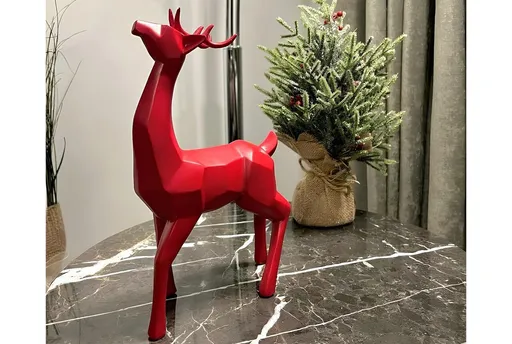 Decoratiune, CY0659, 17x7x29 cm, Poliester, Rosu