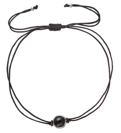 Evolution Group - Pavona Brățară cabala neagră cu cristal 13041.3 black