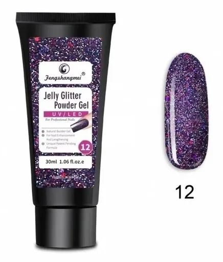 Polygel FSM Jelly Glitter 012 - 30 ml