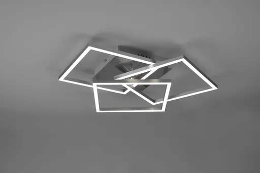 Plafoniera Mobile, RL, 39x42x10 cm, 27W, 1x SMD, metal, nichel mat