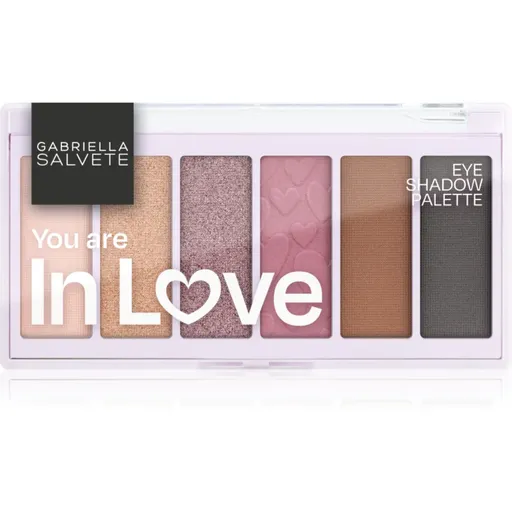 Gabriella Salvete Eyeshadow 6 Shades Palette paleta farduri de ochi culoare You are in Love 12 g