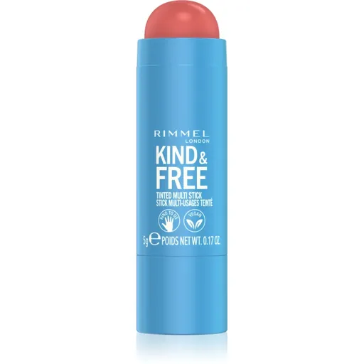 Rimmel Kind & Free machiaj multifuncțional pentru ochi, buze și față culoare 001 Caramel Dusk 5 g