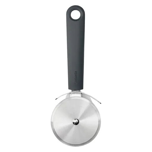 Cutit pentru pizza Brabantia Tasty+ 1008888, Orificiu de agatat, Otel calit, Gri inchis