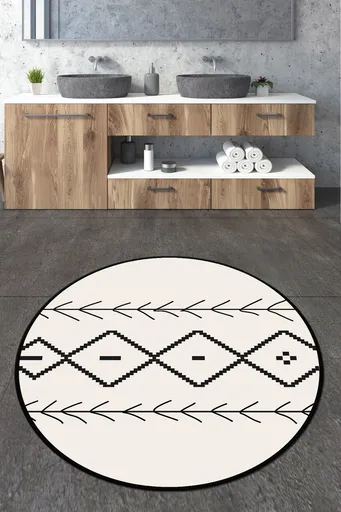 Covoras de baie, L'essentiel Maison, Sagitta Circle Djt 120, Multicolor